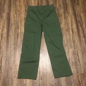 Levi's Pants Women's 27 Cargo Baggy Army Green High Rise Utility Outdoor Wear